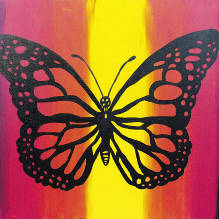 Neon Butterfly 16x20