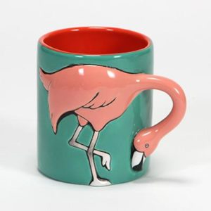 Painted Flamingo Mug