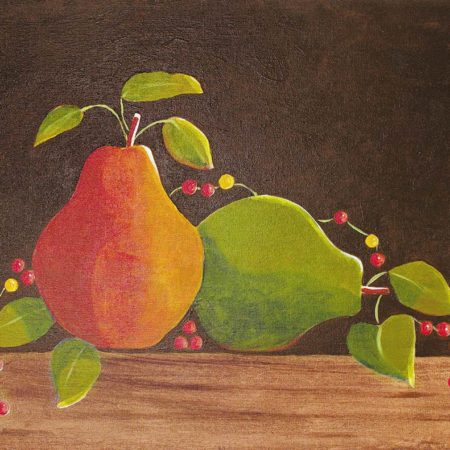Pears & Bittersweet 16x20