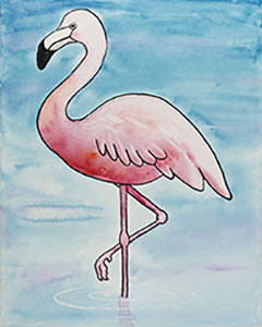 Flamingo 16x20